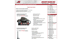 Desktop Screenshot of granit-radio.ru